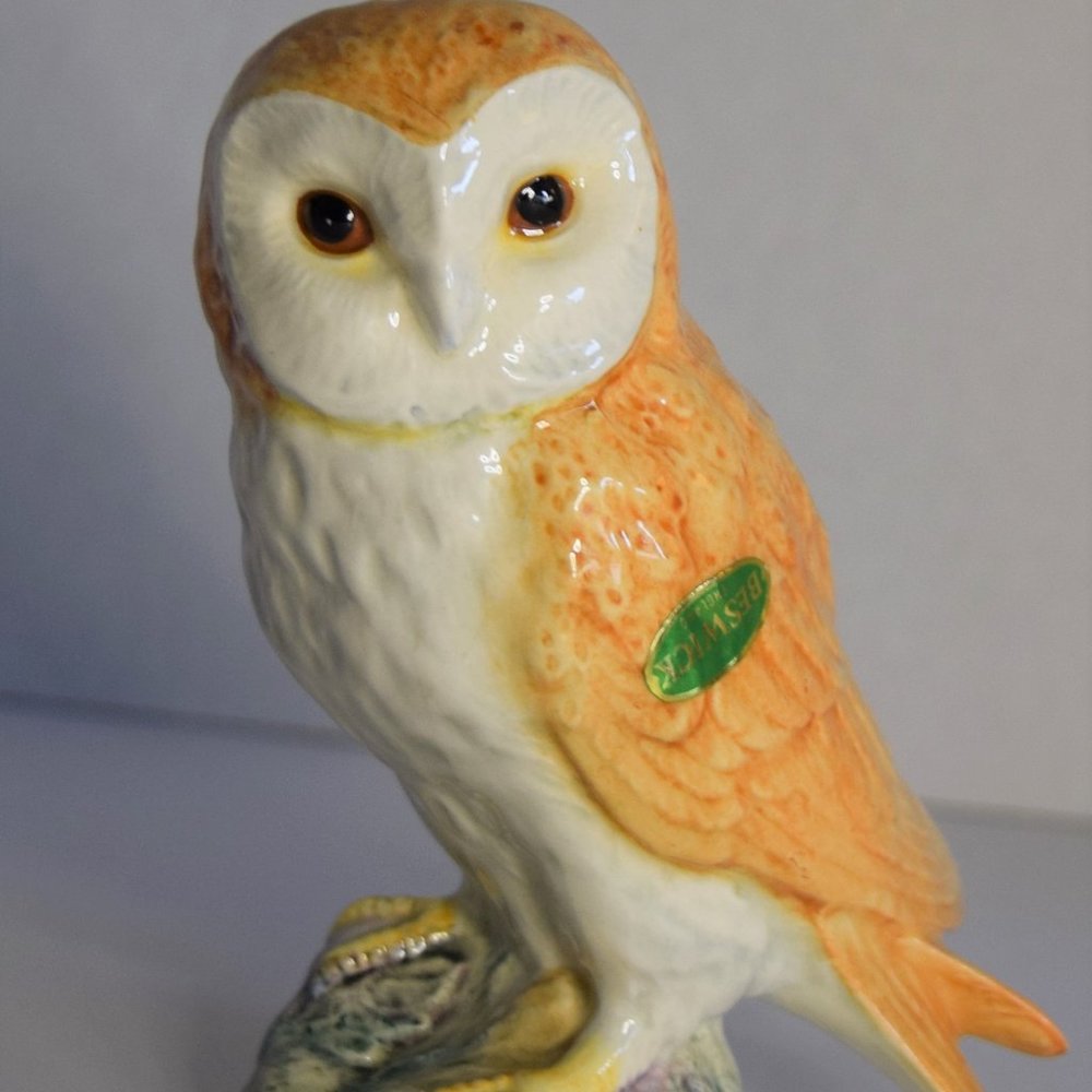 Vintage Beswick Pottery Barn Owl Figurine 2026 Hand Painted Made in England